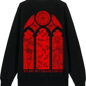 Falling Leaves Crewneck, Black